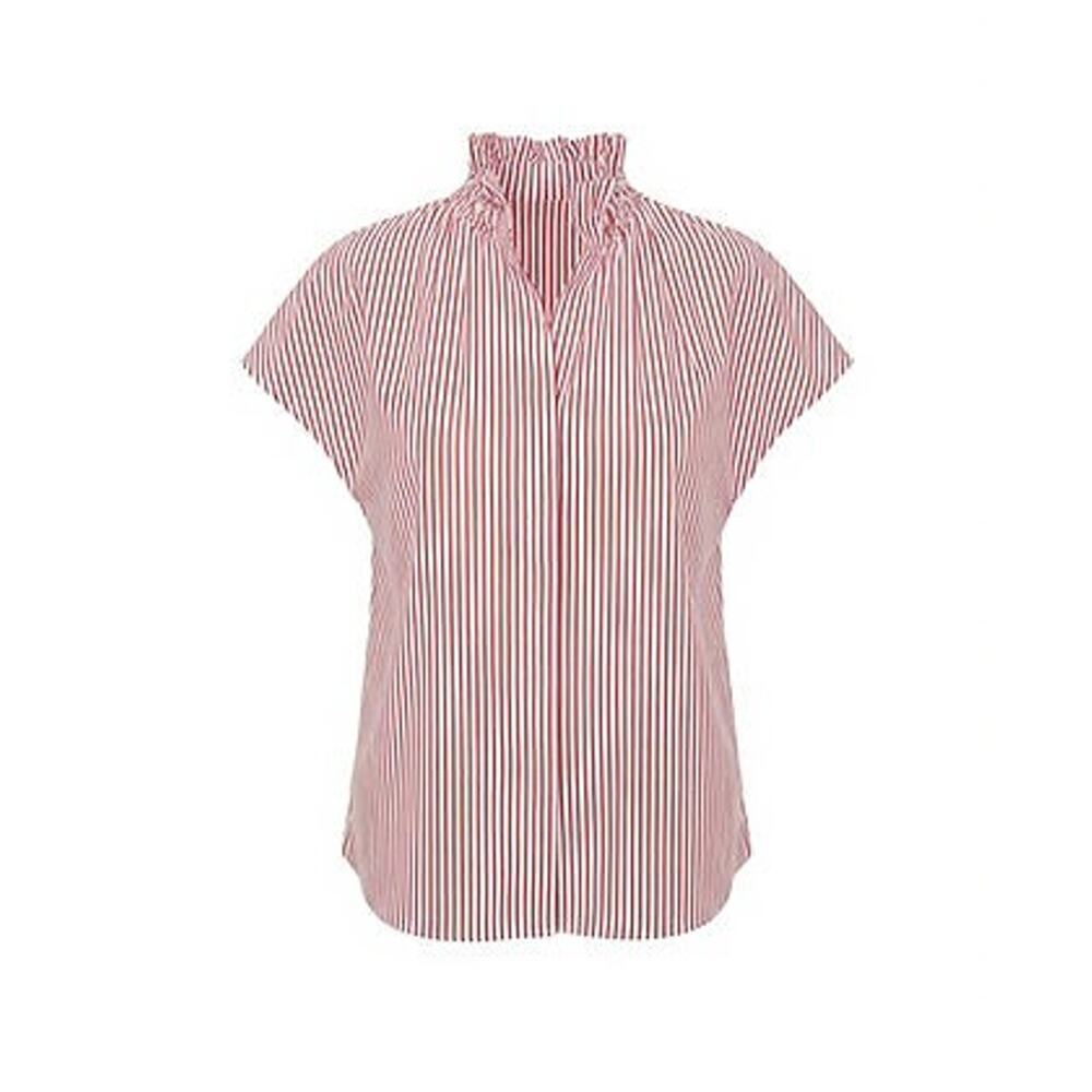 POMANDER PLACE Red Stripe Rae Blouse Size XL NWT Retail $98 Tuckernuck - Picture 6 of 8